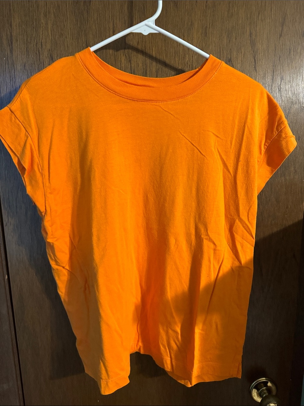 a new day Bright Orange Short Sleeve Crew Tee